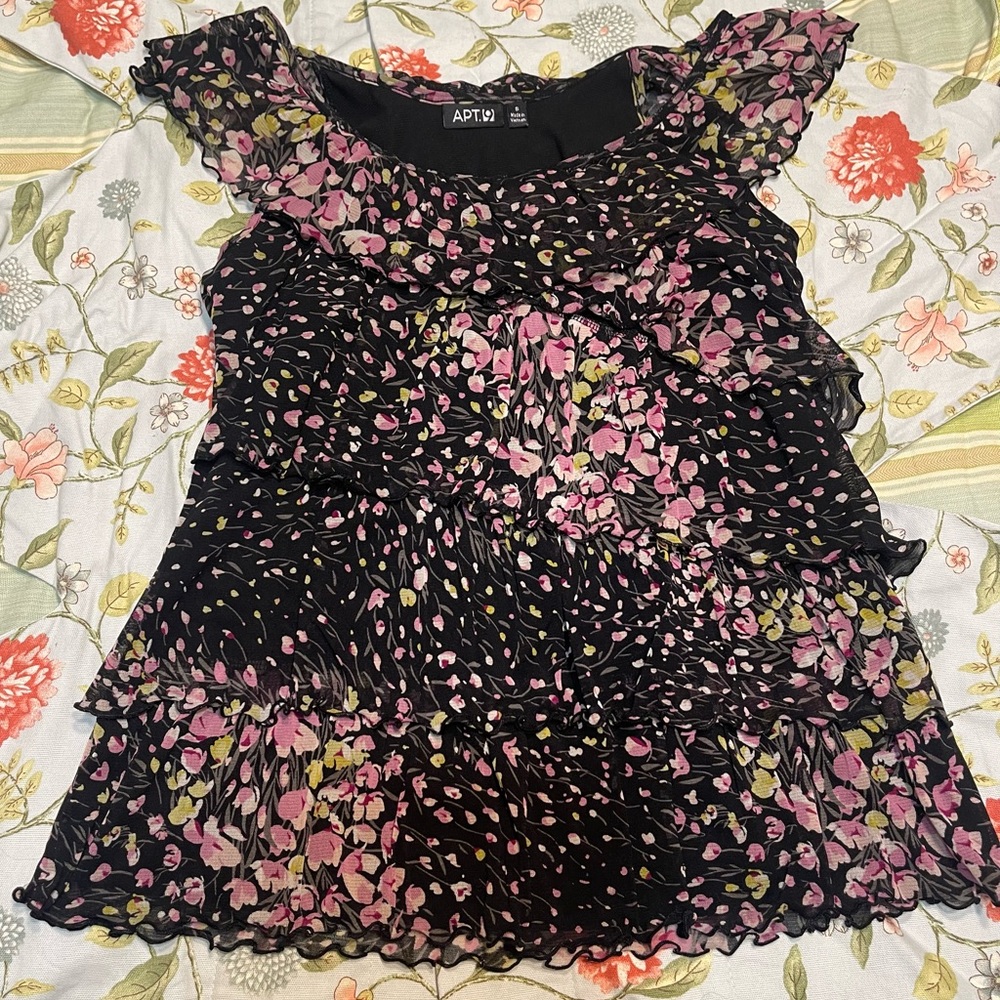 Y2k Apt.9 Ruffle Top